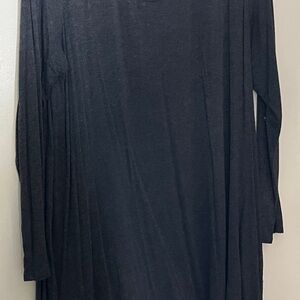 Lane Bryant Charcoal Gray High/Low Top